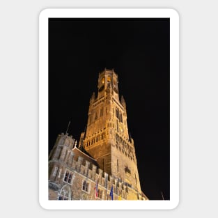 Illuminated Belfry of Bruges Sticker